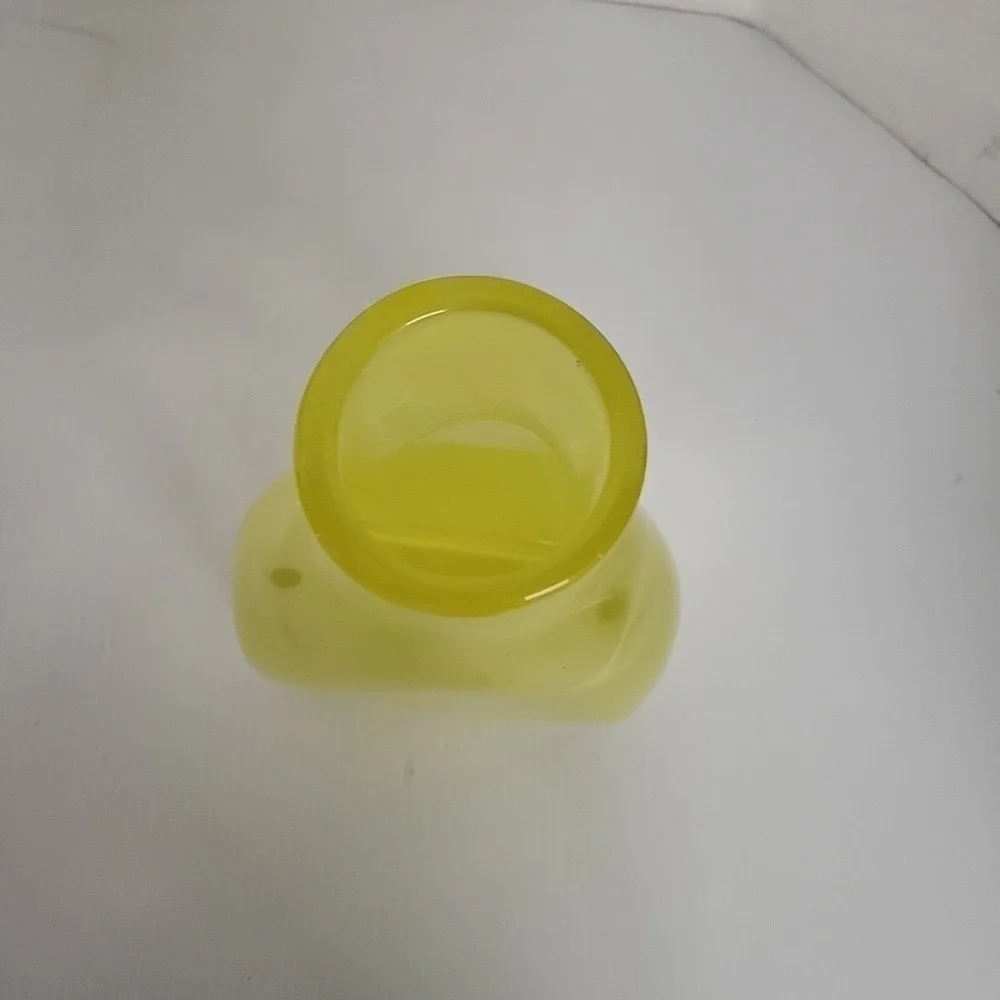 Blenko Art Glass Large 11.5 Yellow Vase